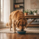 Ideal para la raza: adulto comiendo