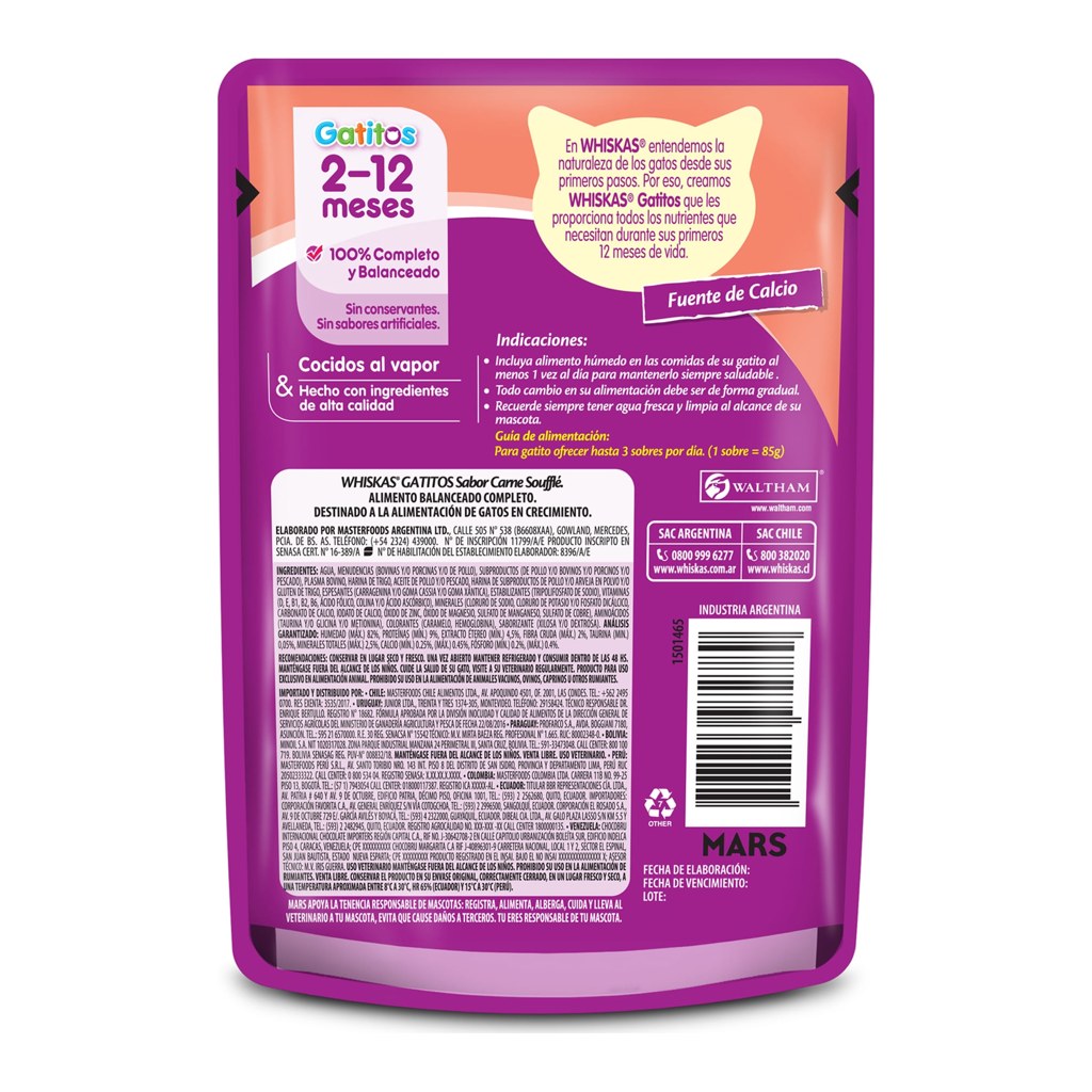 Whiskas Gatito Car Souffle 85G – foto 2