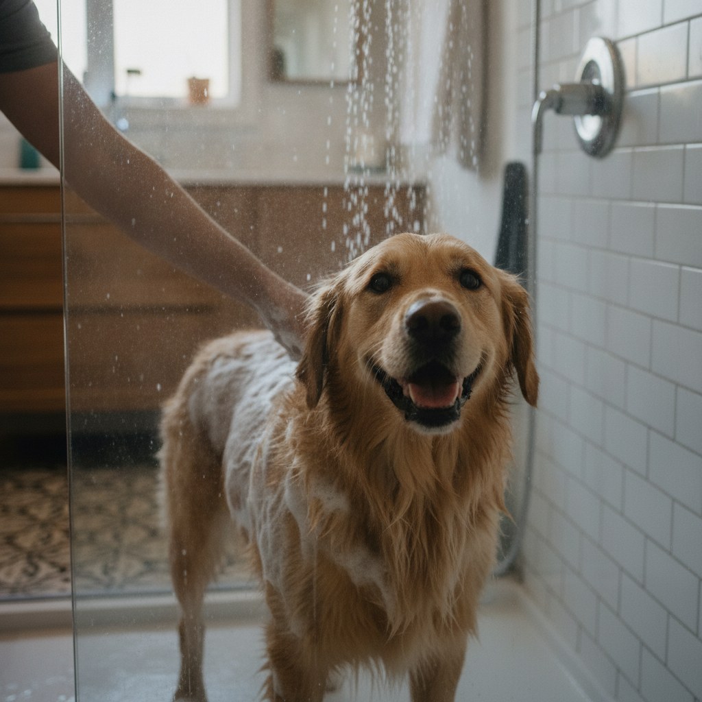 Baño con shampoo