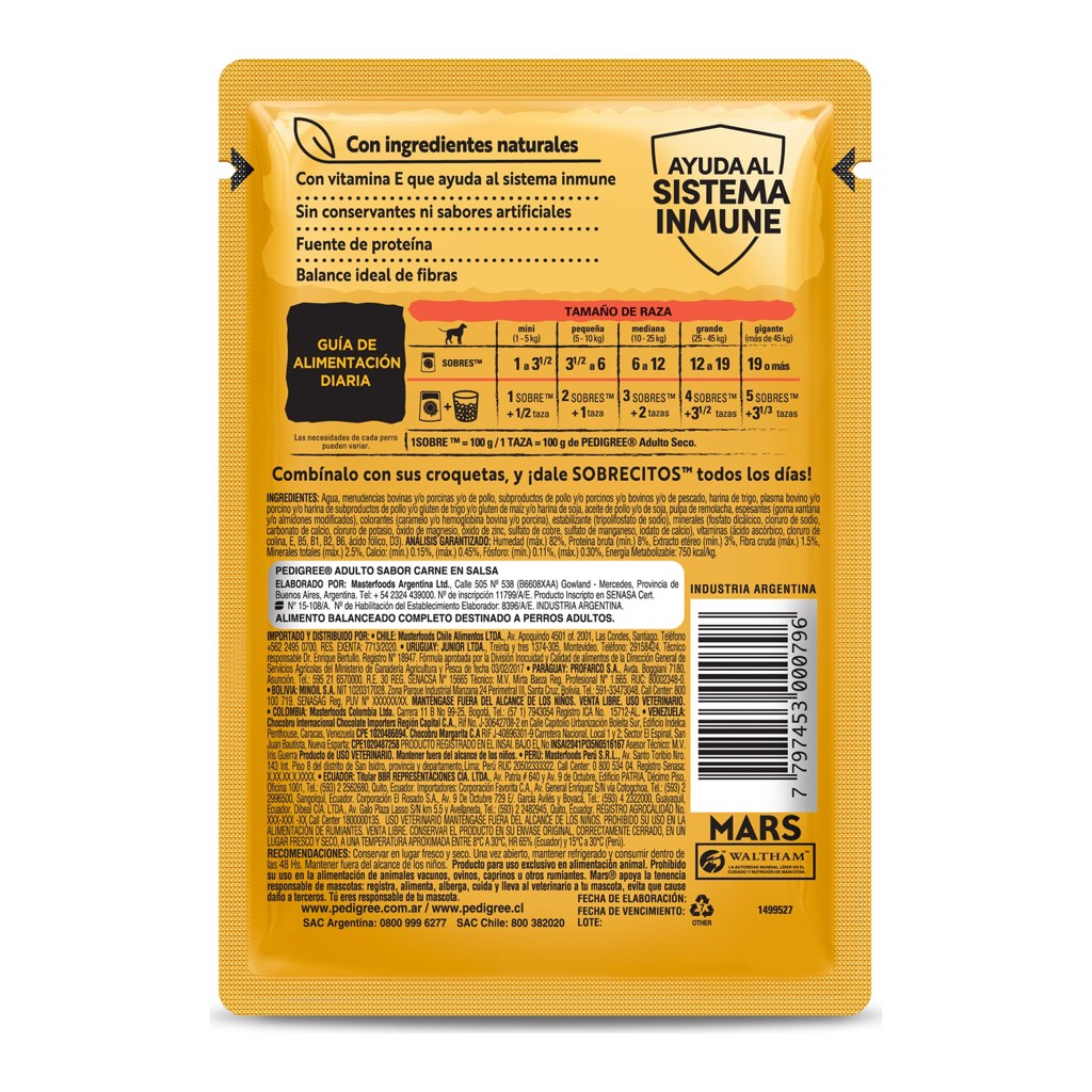Pedigree Adulto Carne 100Gr – foto 2