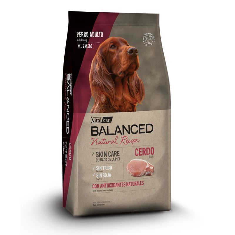 [VIT224] Balanced Perro Natural Recipe Cerdo X 15Kg+2Kg