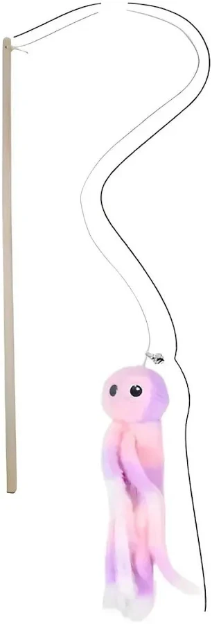 Juguete Gato Varita Peluche Pulpo
