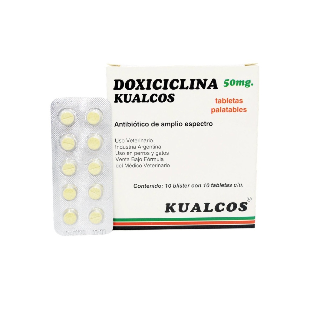 Doxiciclina Kualcos 50Mg X 10 Comprimidos Blister