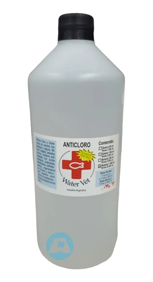 Anticloro C/Aloe P/Acuario X 1L Water Vet