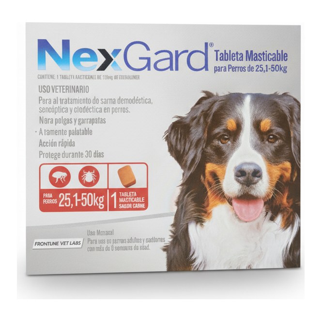 [MED436] Nexgard XL 25 A 50 Kgs (6.0G)