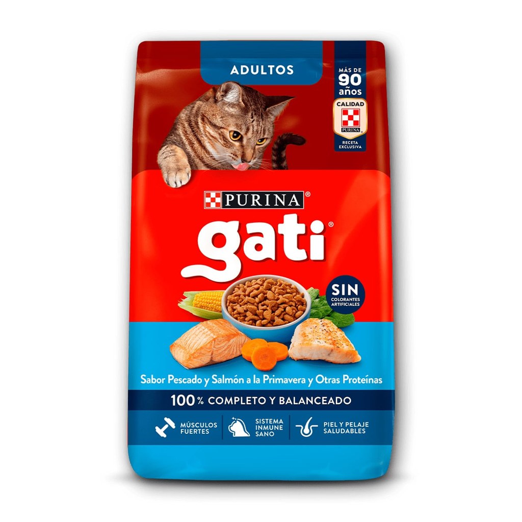 GATI Pescado arroz y espinaca 15 Kg.