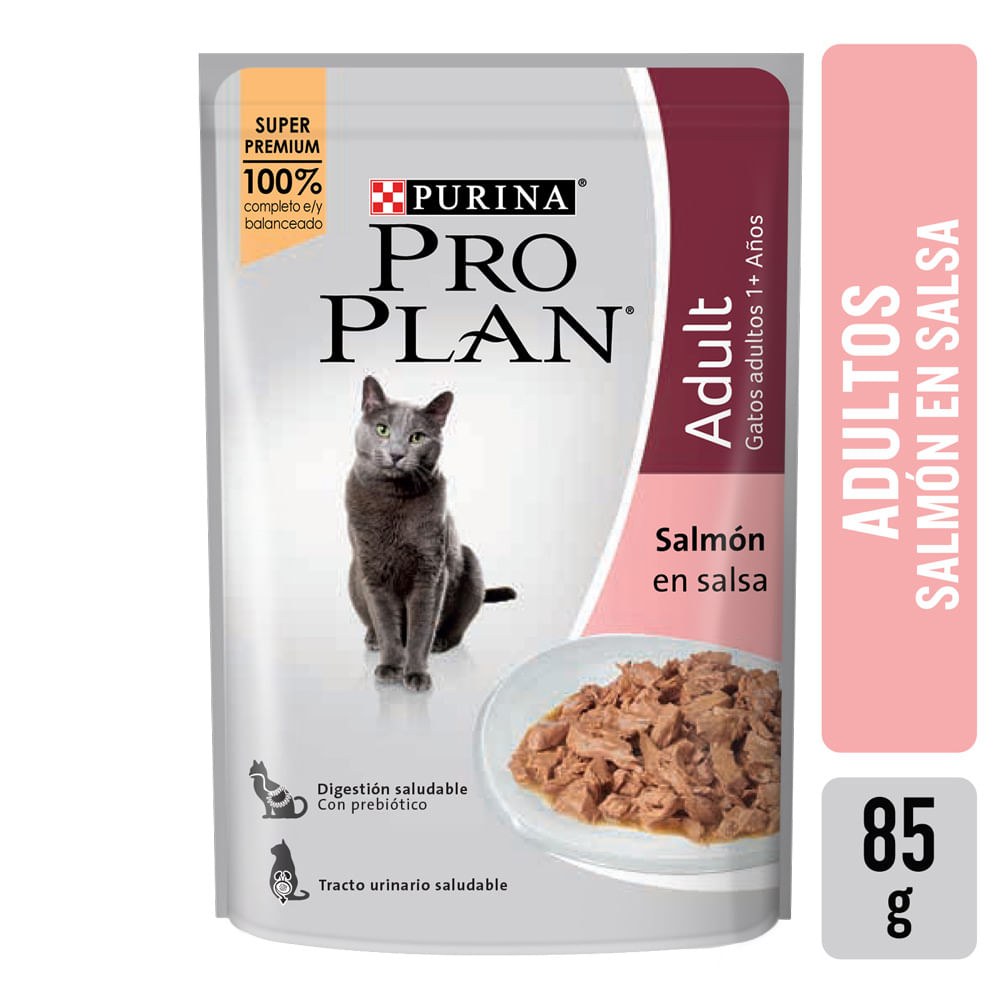 PRO PLAN GATOS ADULTOS Salmon 85 gr.