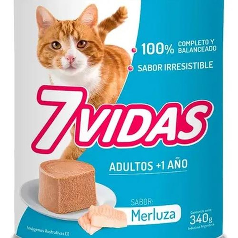 7 Vidas Wet Merluza X 340Gr