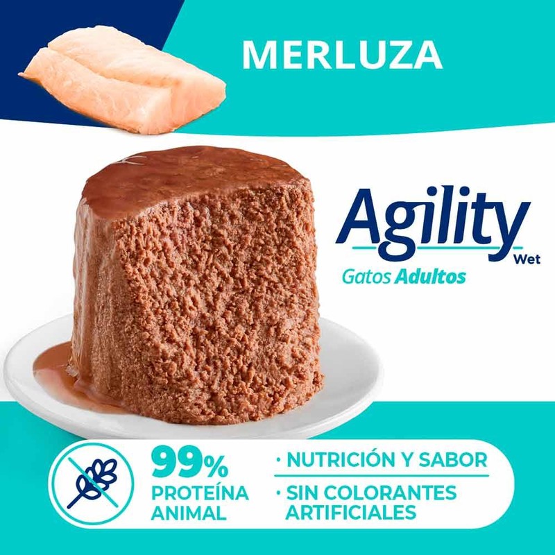 [SIE070] Agility Cats Merluza Lata 340Gr