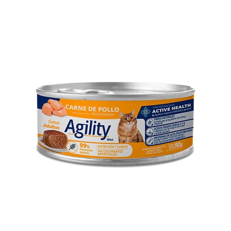 [SIE065] Agility Cats Pollo Lata 90Gr