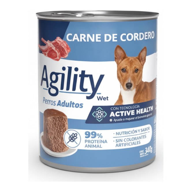 [SIE156] Agility Dog Cordero Lata 340Gr