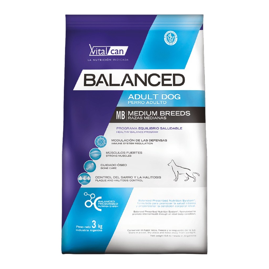 [VIT169] Balanced Perro Adulto Raza Mediana X 20K+2Kg