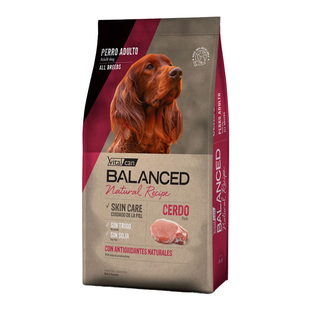 [VIT195] Balanced Perro Natural Recipe Cerdo X 15Kg