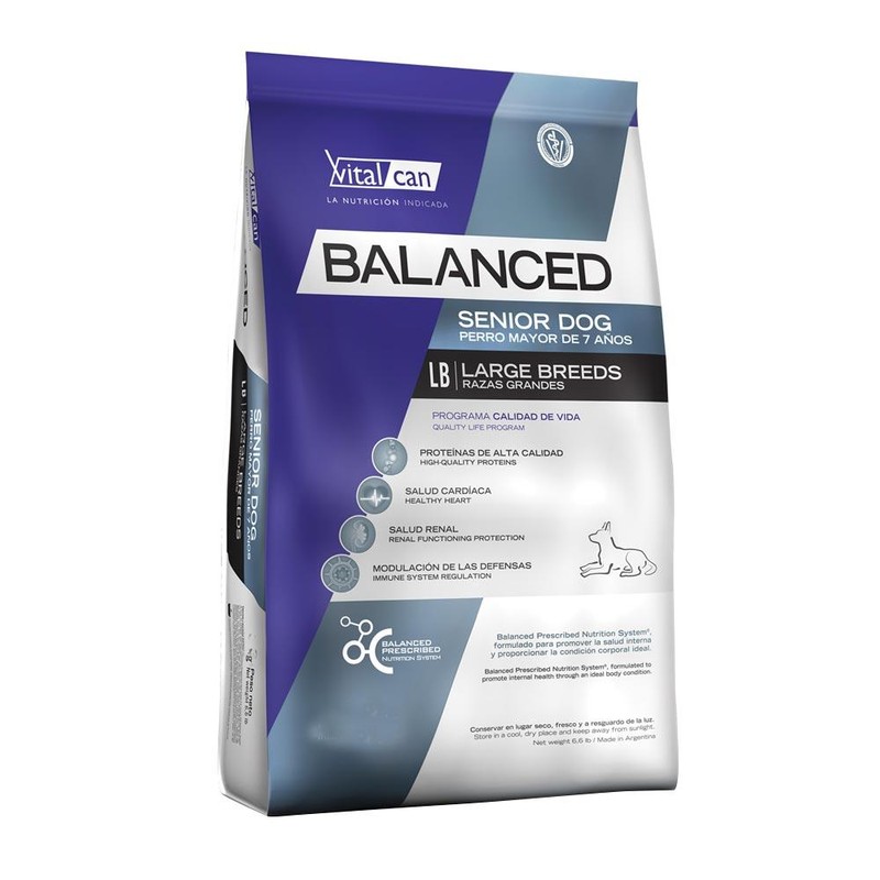 [VIT019] Balanced Perro Senior Raza Grande X 3Kg