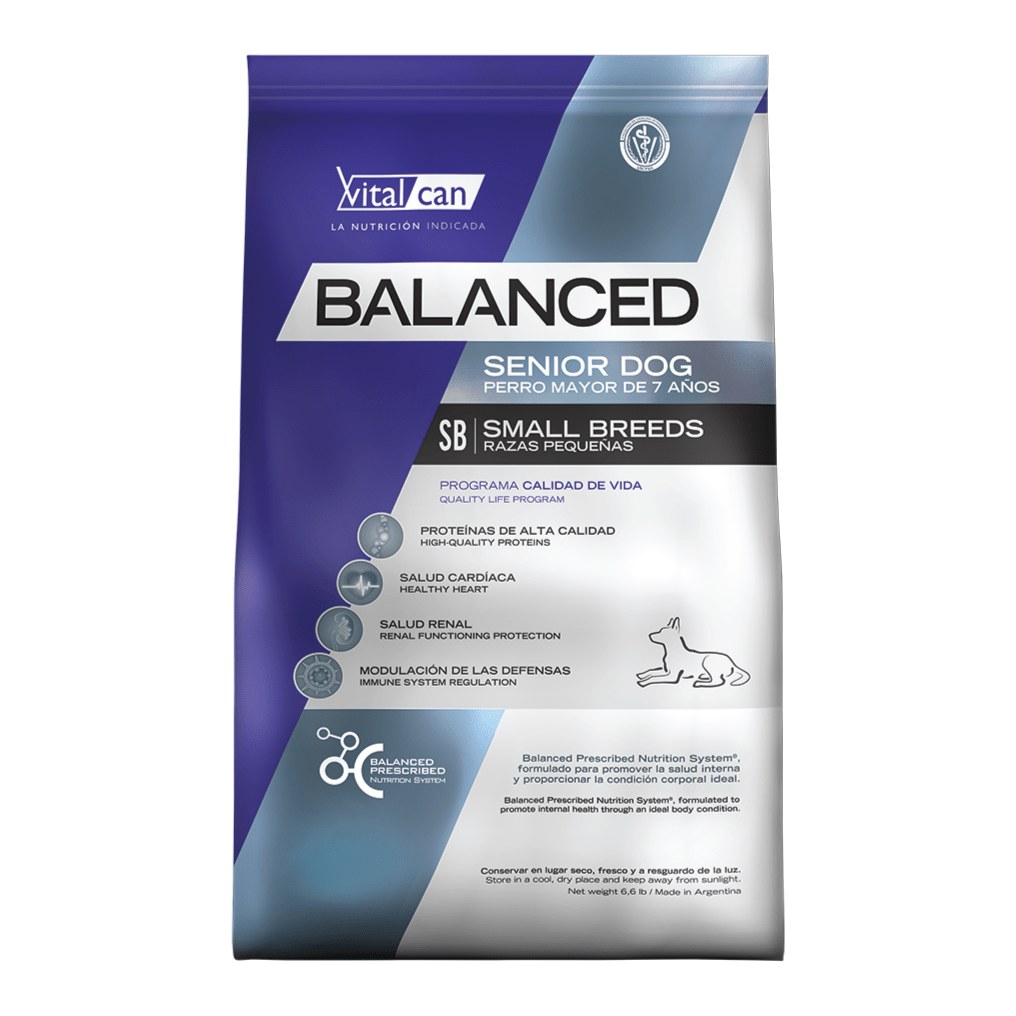 [VIT023] Balanced Perro Senior Raza Pequeña X 7,5Kg