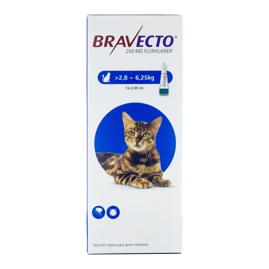 [MED279] Bravecto Gato De 2.8 A 6.25Kg