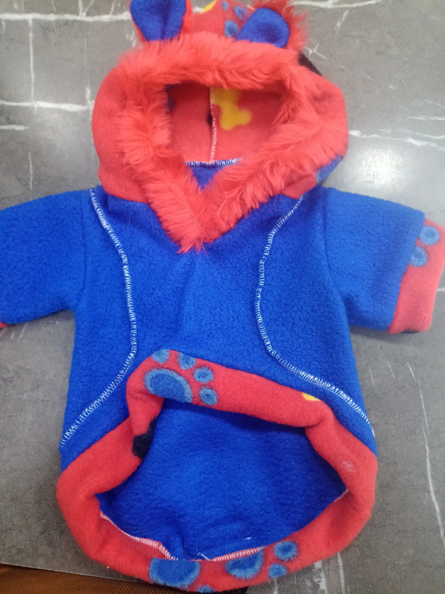 [ROP089] Buzo Polar Capucha Y Orejas T3