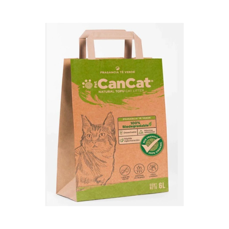 [HIG158] Can Cat Piedra Natural Tofu Te Verde 6Kg