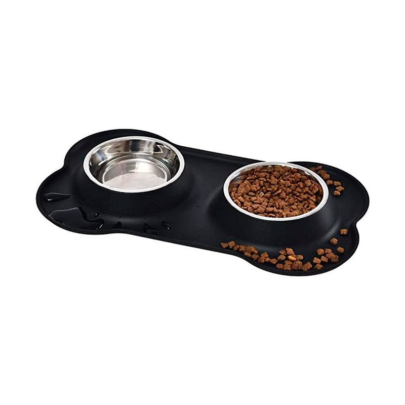 [COM139] Comedero Doble Plastico 40X22Cm