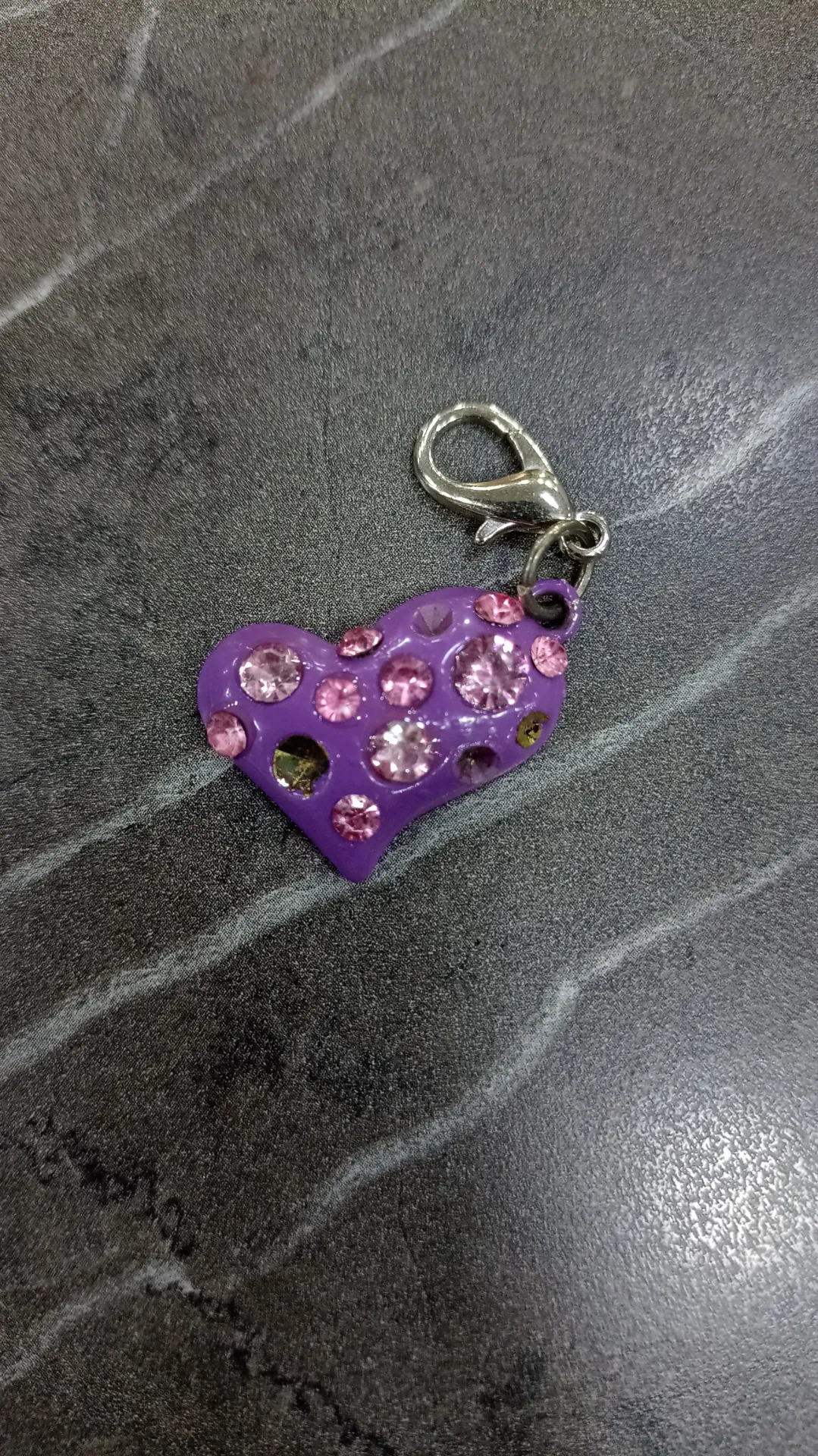 Dije Corazon Color Con Strass