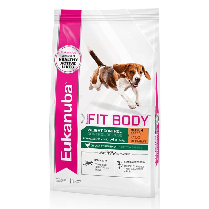 [EUK054] Eukanuba Fit Body WC Medium Breed X 3Kg