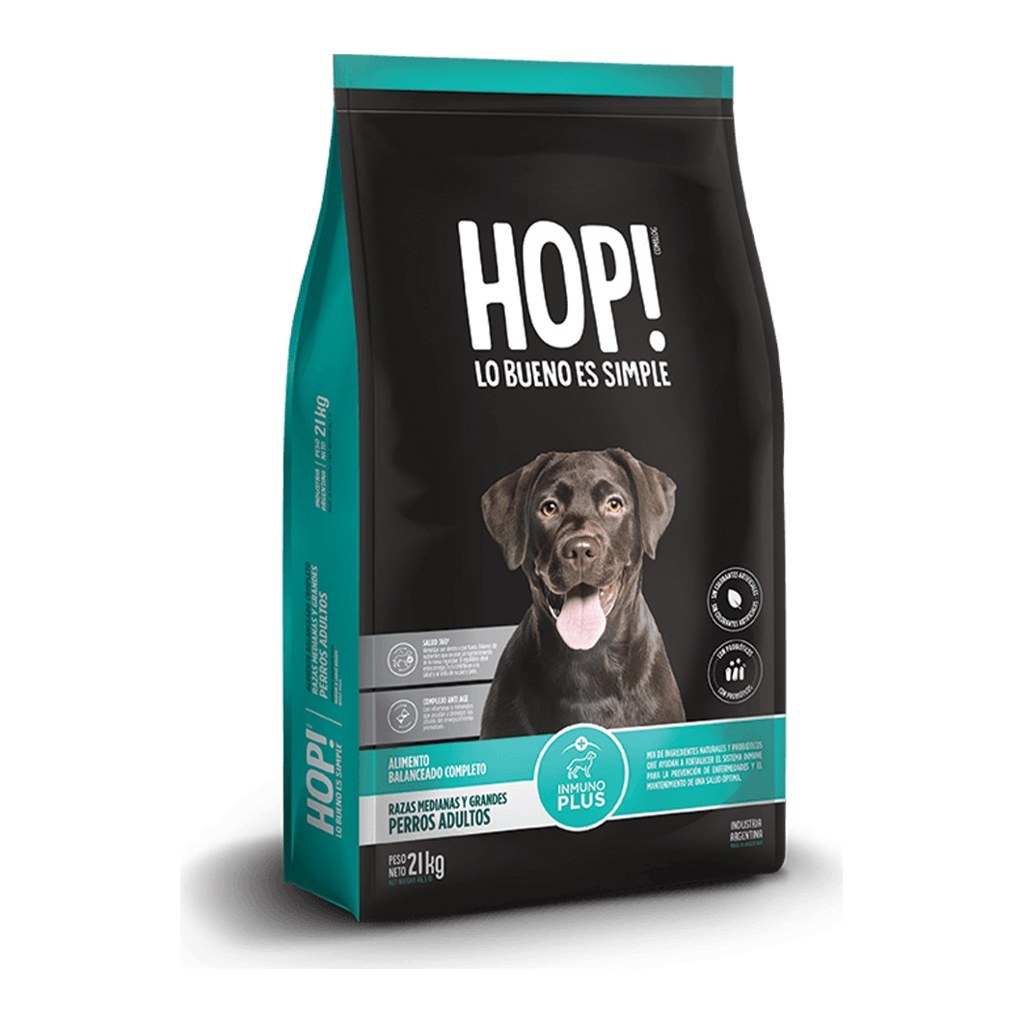 Hop! Perro Adulto Raza Med Y Grande X 21Kg
