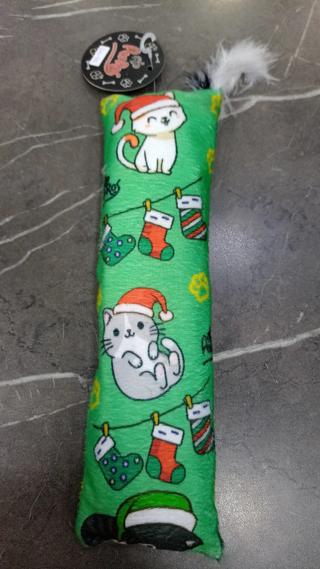 Juguete C/Plumas Navidad Verde