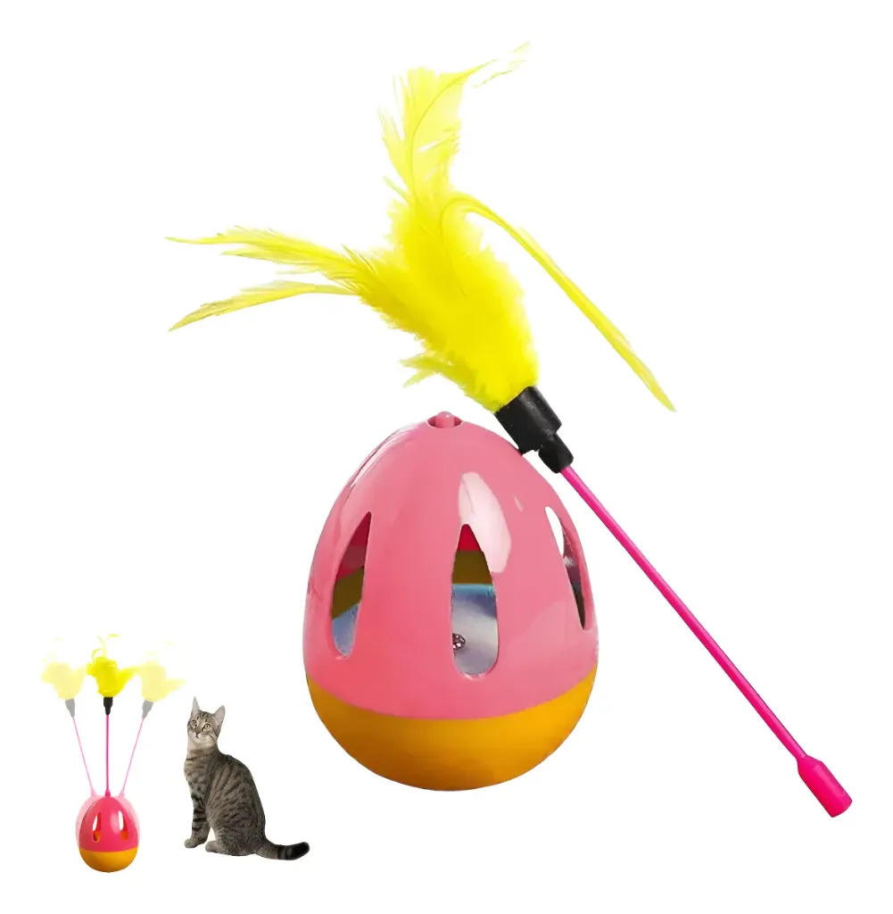 Juguete Gato Base Pluma Cascab