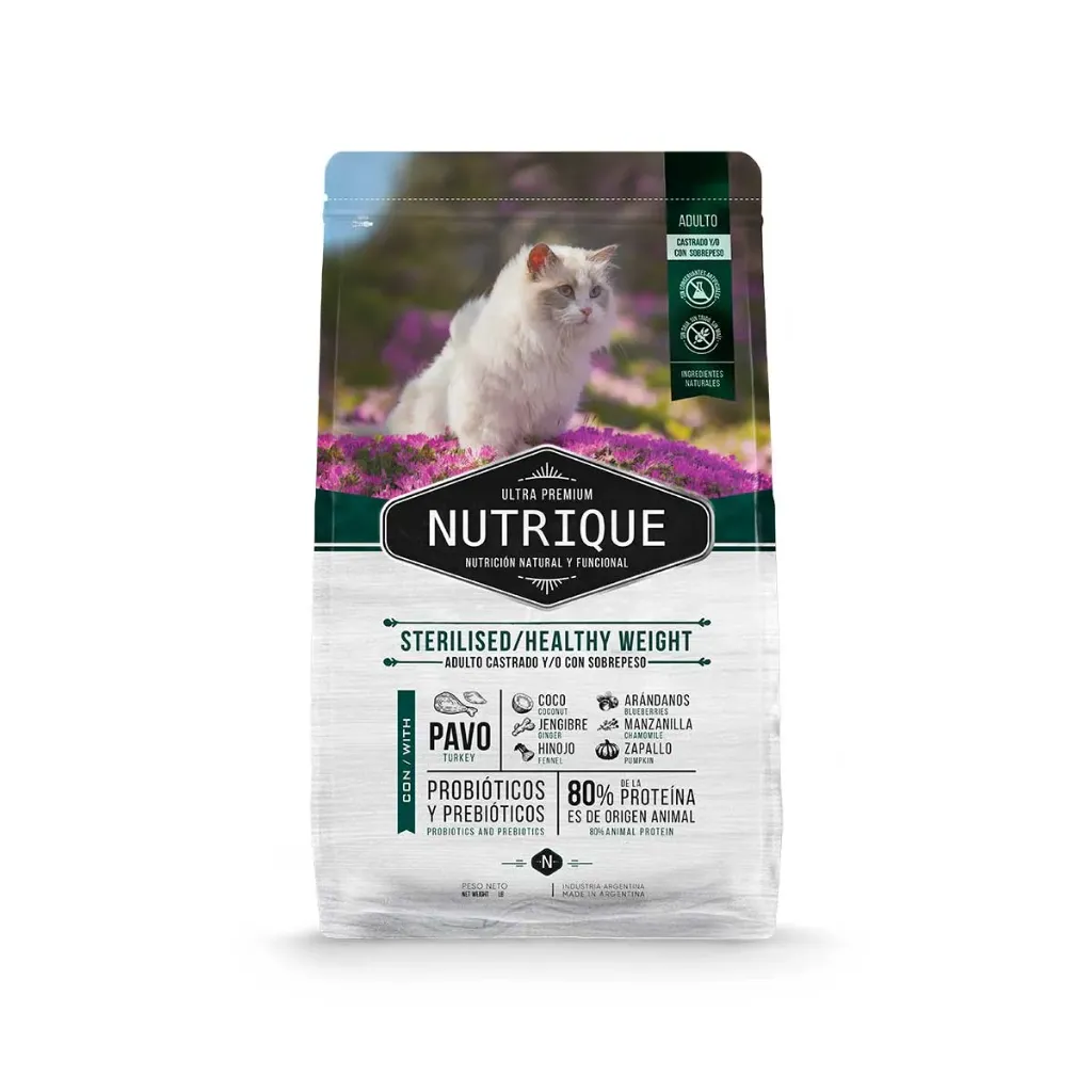 [VIT128] Nutrique Young Adult Cat Sterilised/Healthy Weight X 2Kg