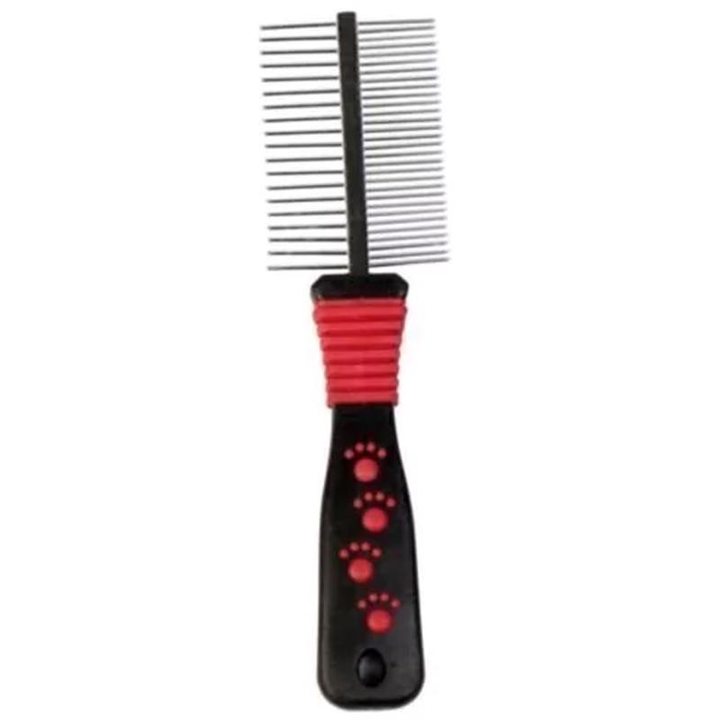 Peine Doble Metal Mango Plast