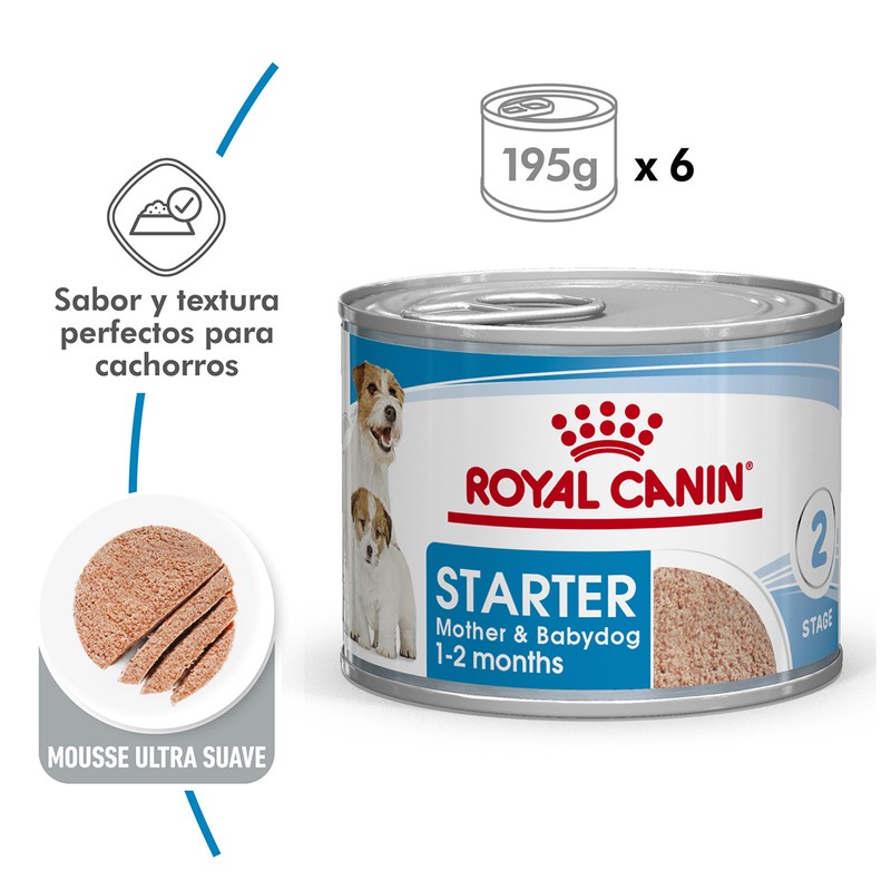 [RCP187] Royal Canin Starter Mother & Baby Lata 6 X 195Gr
