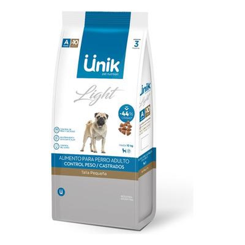 Unik Perro Adulto Talla Med/Gr Control Peso/Castrado X 3Kg