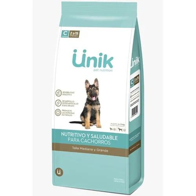 Unik Perro Cachorro Talla Mediano/Grande X 15Kg