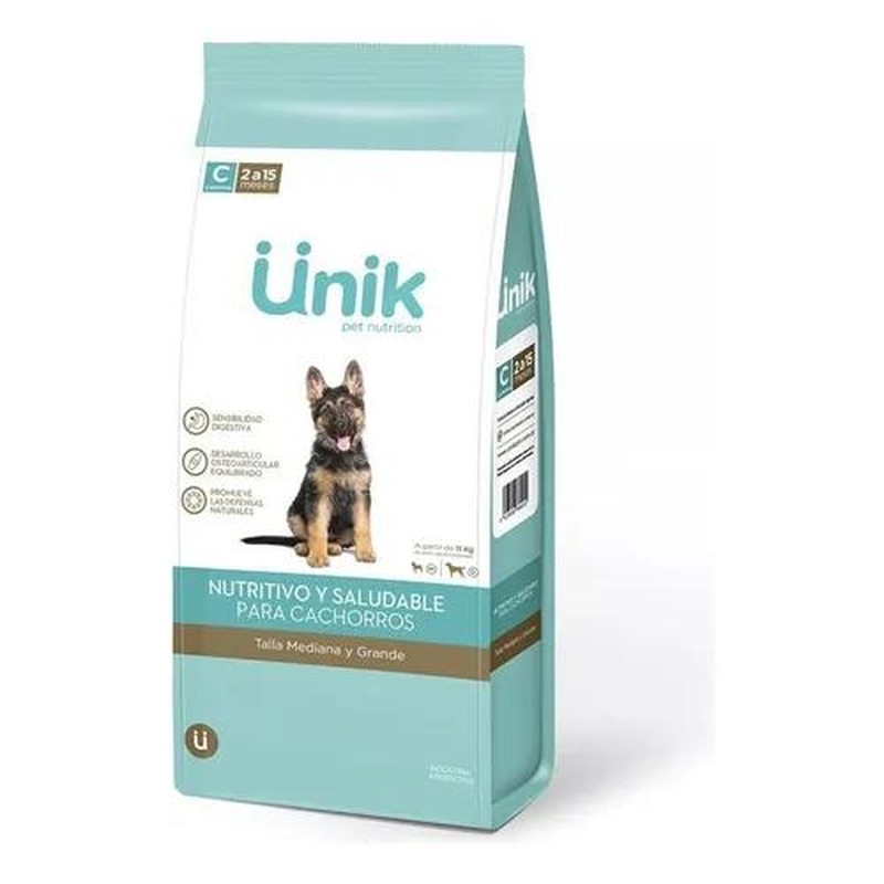 Unik Perro Cachorro Talla Mediano/Grande X 3Kg