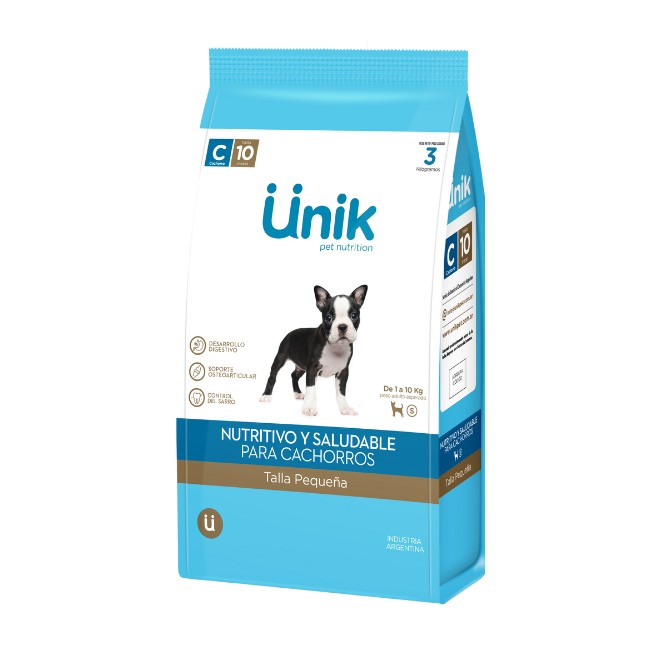 Unik Perro Cachorro Talla Pequeña X 3Kg