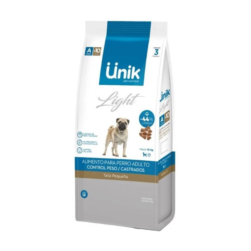Unik Perro Adulto Talla Pequeña Control Peso/Castrado X 7,5Kg