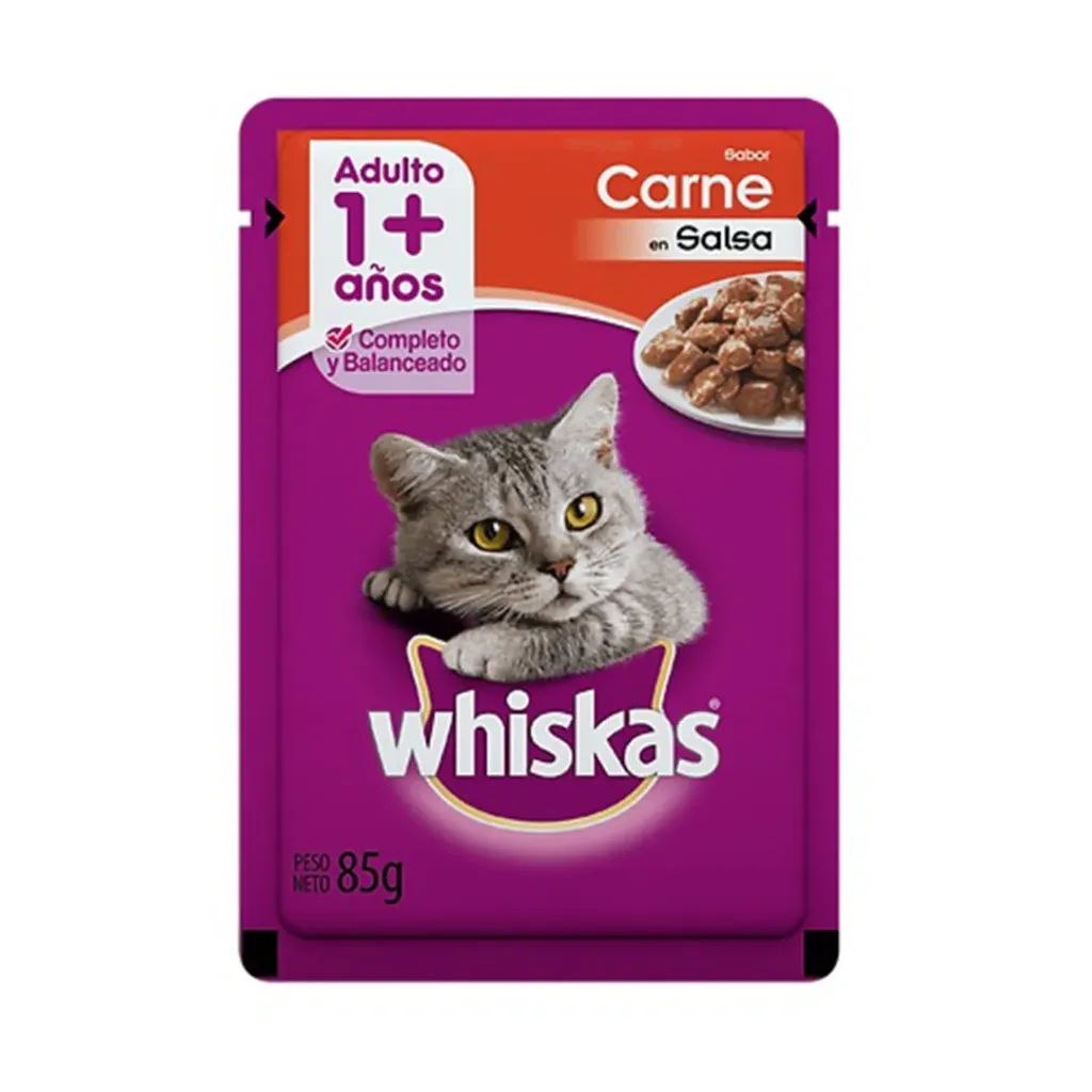 [WHIS006] Whiskas Adulto Carne Salsa 85Gr