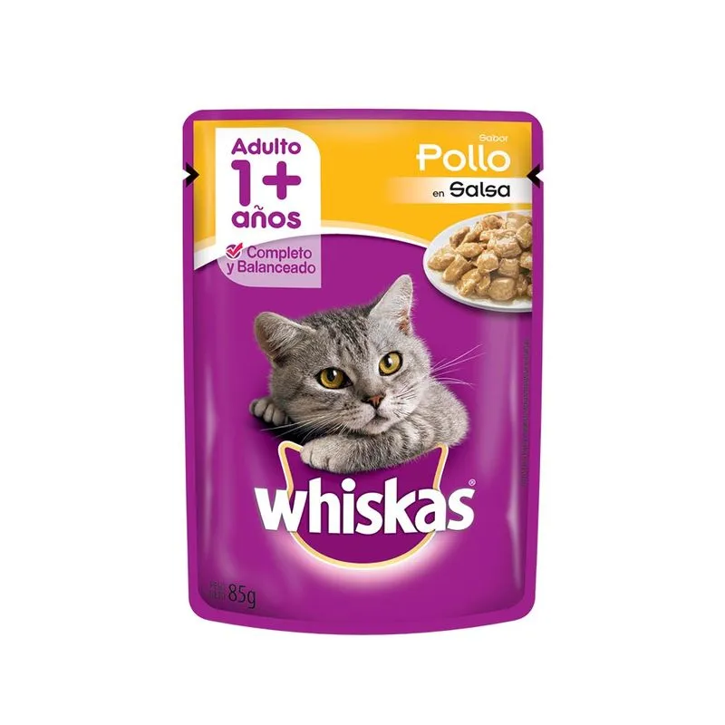 [WHIS007] Whiskas Adulto Pollo Salsa 85Gr
