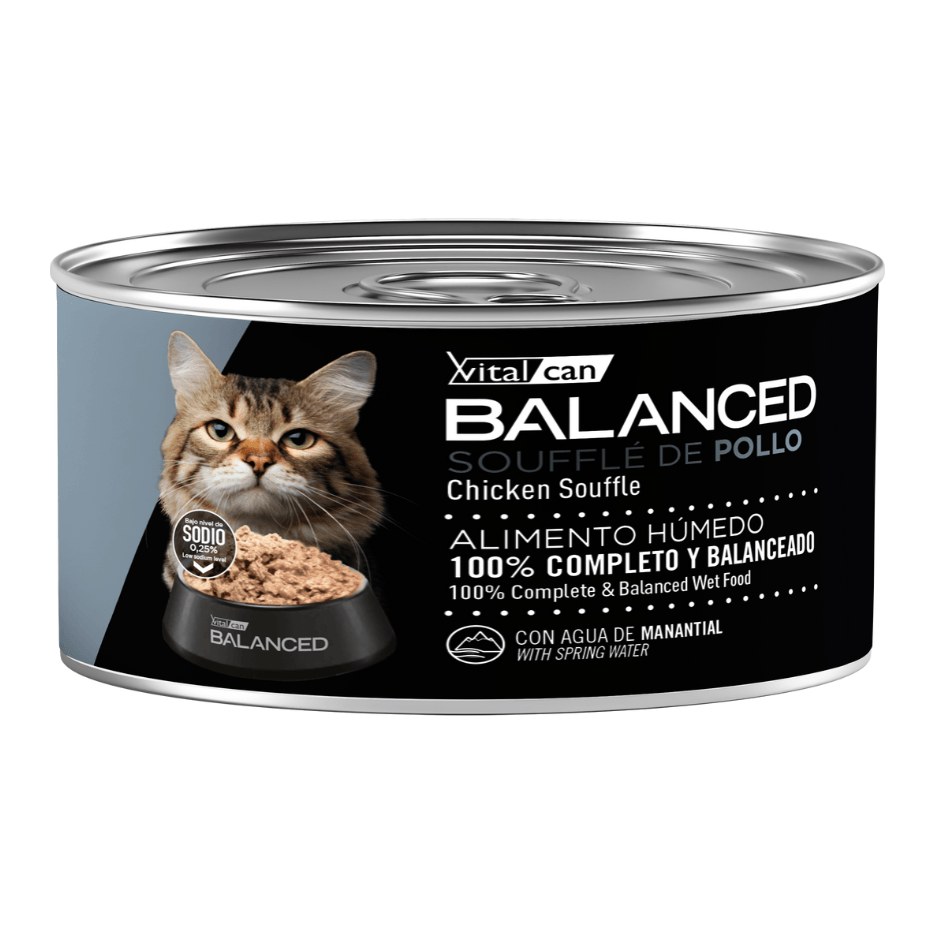 [VIT212] Balanced Souffle Pollo Gato Senior 85Gr
