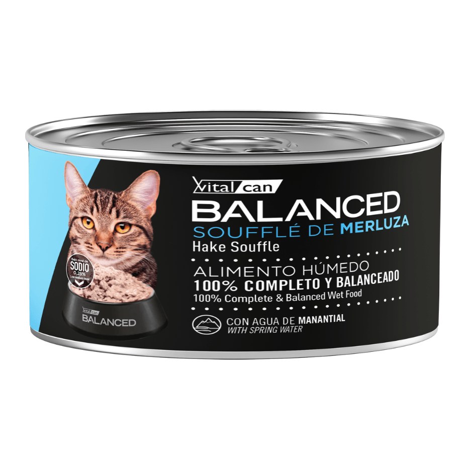 [VIT213] Balanced Souffle Merluza Gato Adulto 85Gr