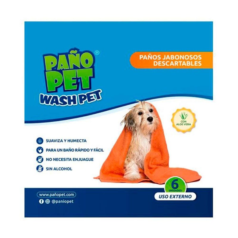 Paño Pet Wash Pet X 6