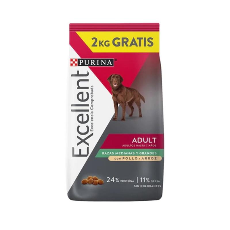 [PUR008] Excellent Dog Ad Med/La 20+2Kg