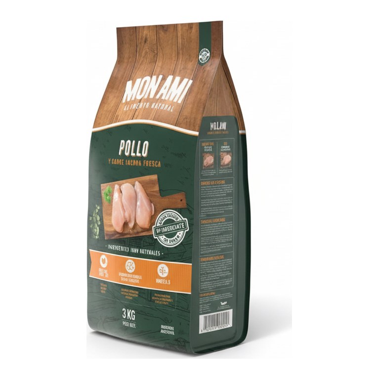 Mon Ami Alimento Natural Pollo X 3Kg