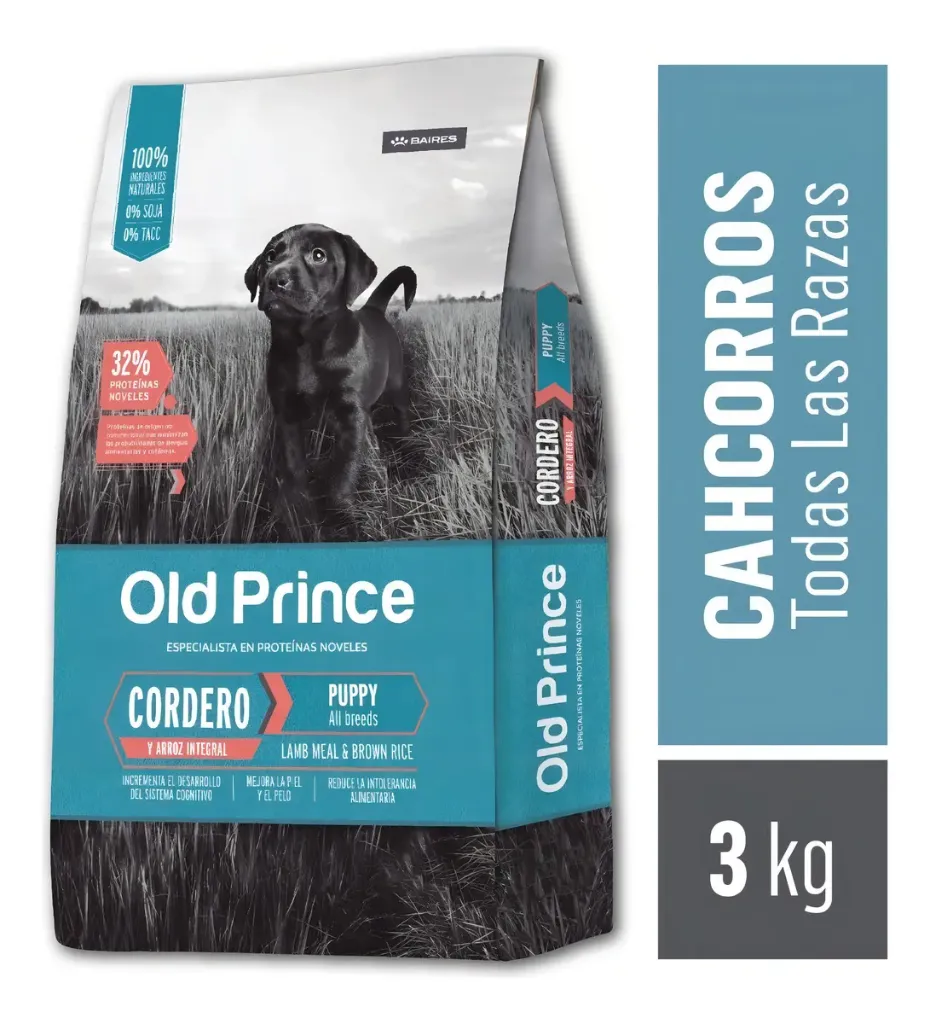Old Prince Novel Cordero Y Arroz Cach 3Kg